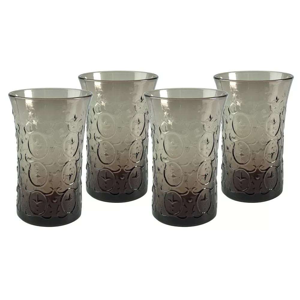 Artland Echo Smoke 4-pc. Highball Glass Set