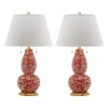 Safavieh 2-piece Color Swirls Glass Table Lamp Set