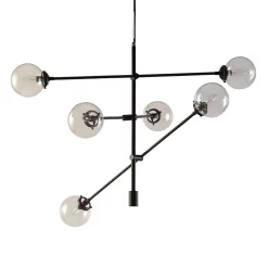 INK+IVY 6-Light Modern Glass Chandelier