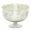 Stella & Eve Decorative Silver Finish Glass Bowl Table Decor