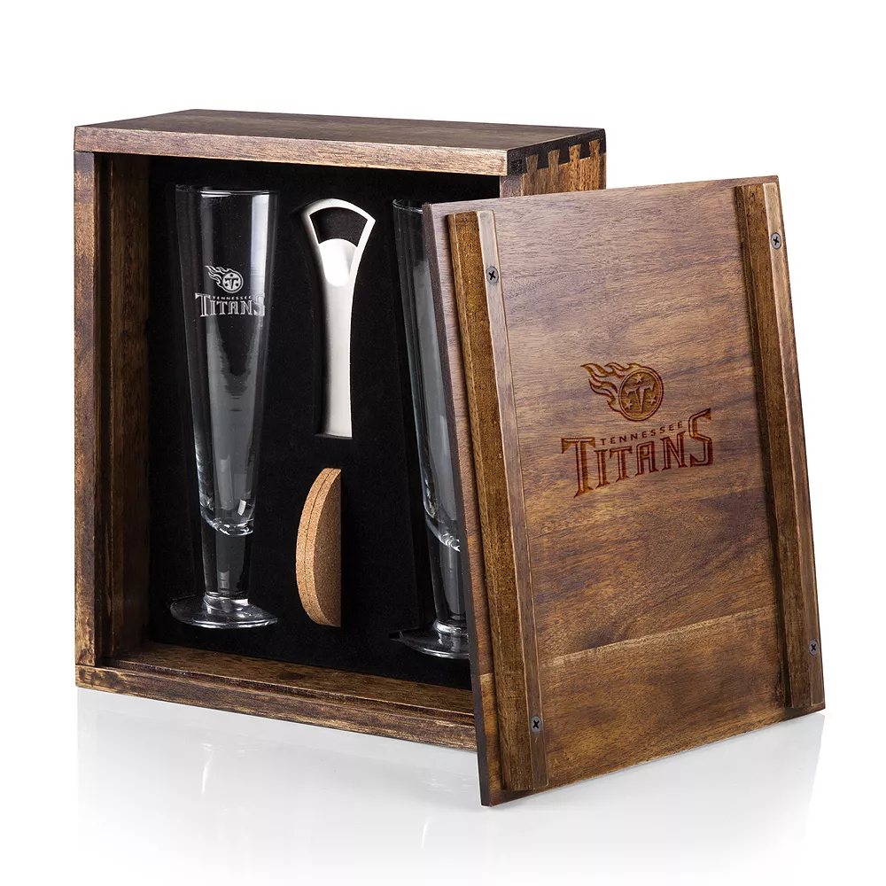 Picnic Time Tennessee Titans Pilsner Beer Glass Gift Set - Image 2