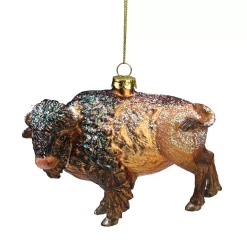 Northlight Seasonal Buffalo Glass Christmas Ornament