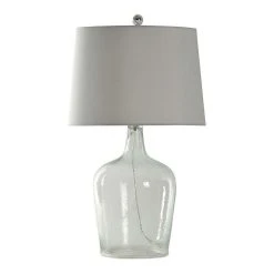 Unbranded Incognito Seeded Clear Glass Table Lamp