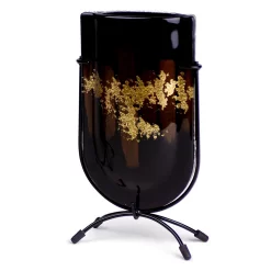 Jasmine Art Glass Mini U Vase With Stand