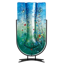 Jasmine Art Glass Tall U Vase