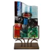 Jasmine Art Glass Rectangular Vase
