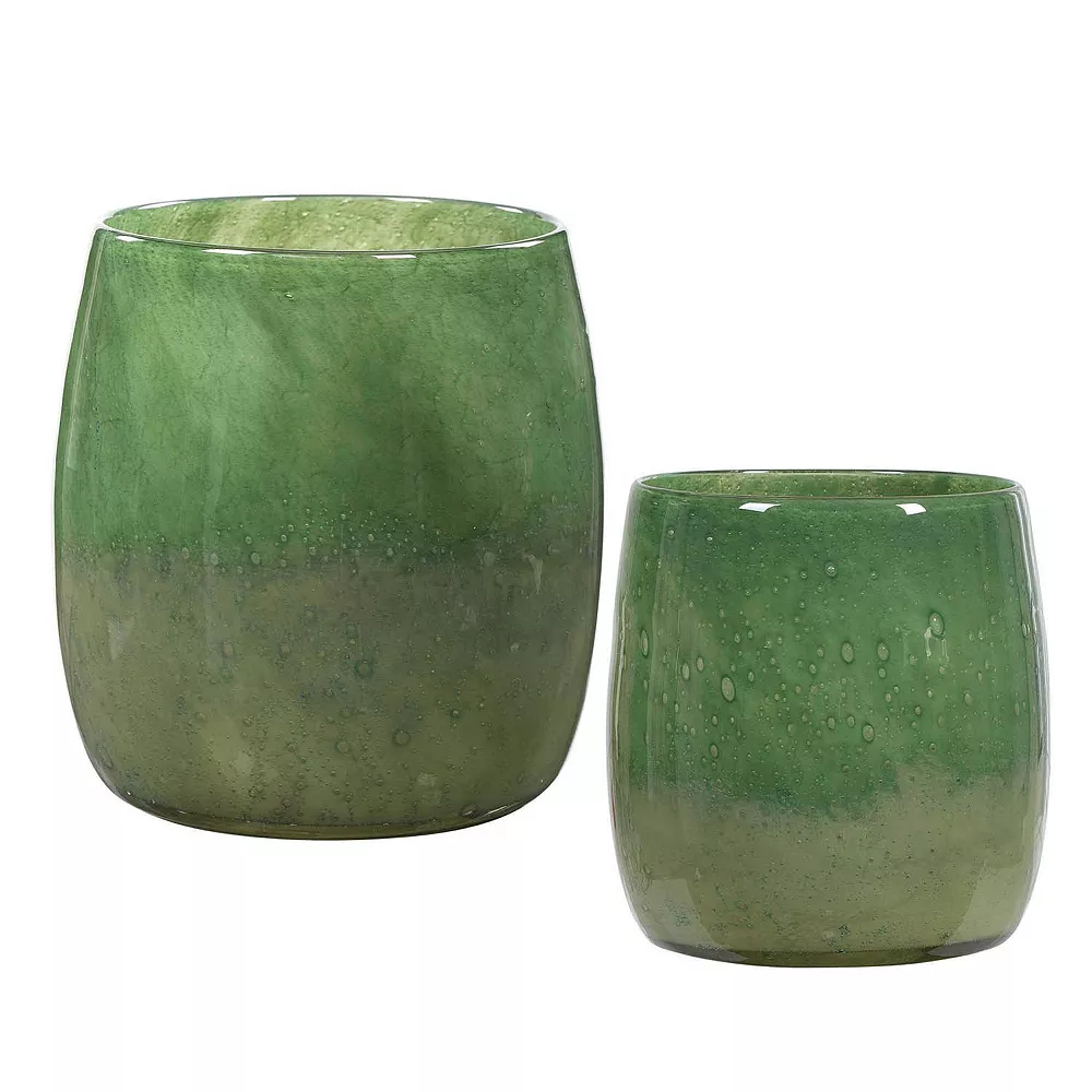 Uttermost 2-pack Matcha Green Glass Vases