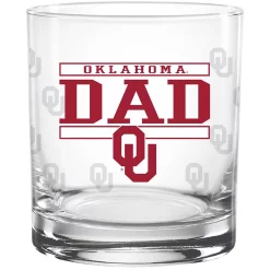 Oklahoma Sooners 14oz. Dad Rocks Glass
