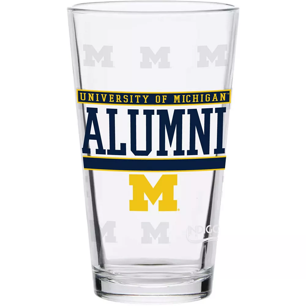 Michigan Wolverines 16oz. Repeat Alumni Pint Glass