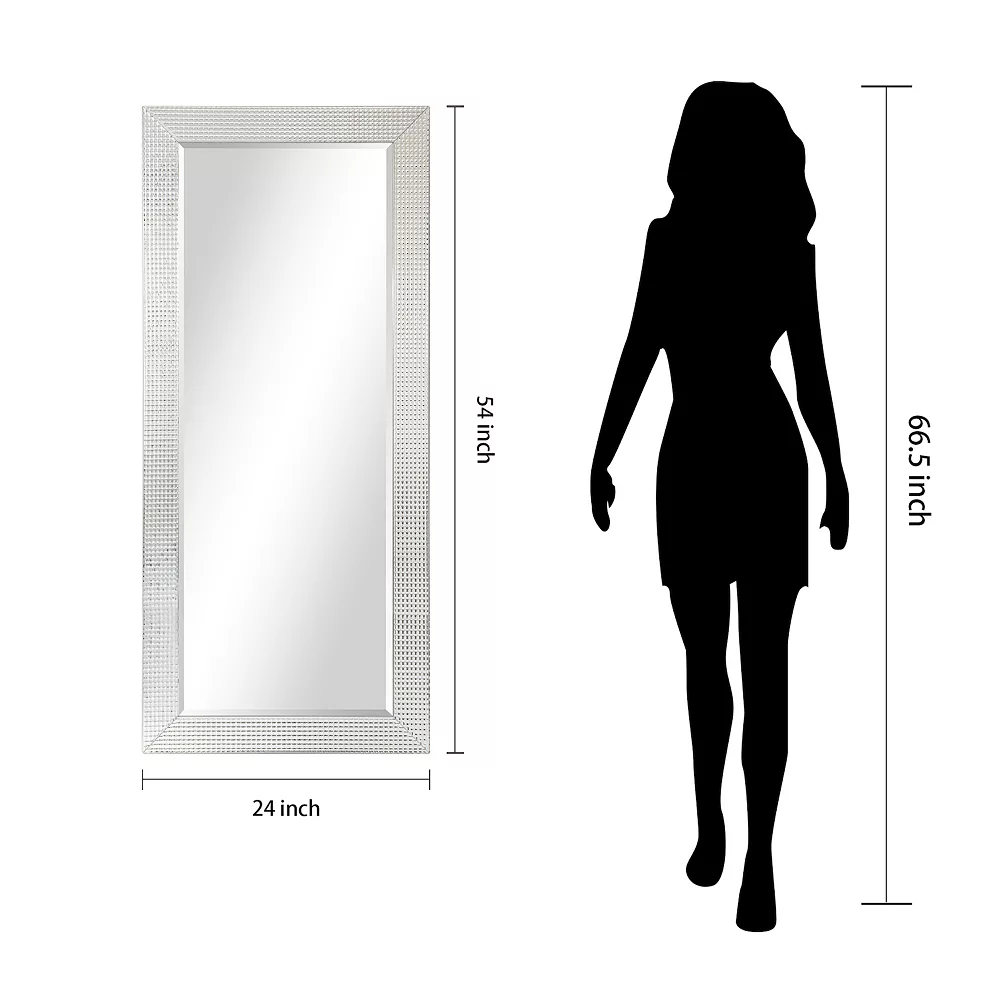 Empire Art Direct Bling Beveled Glass Rectangle Wall Mirror - Image 4