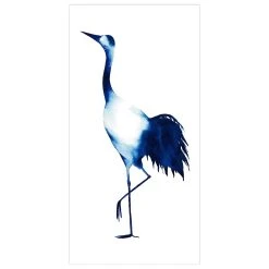 Empire Art Direct Ink Drop Crane 2 Glass Wall Art