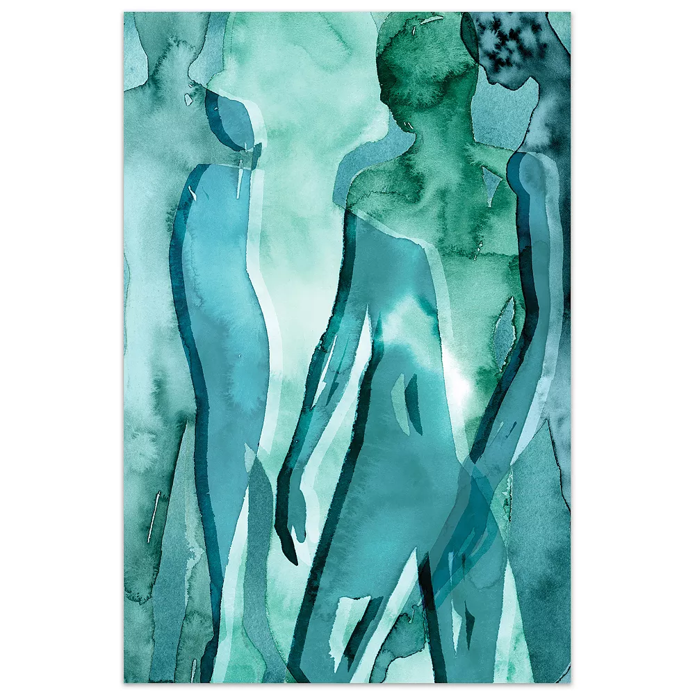Empire Art Direct Water Women II Glass Wall Art