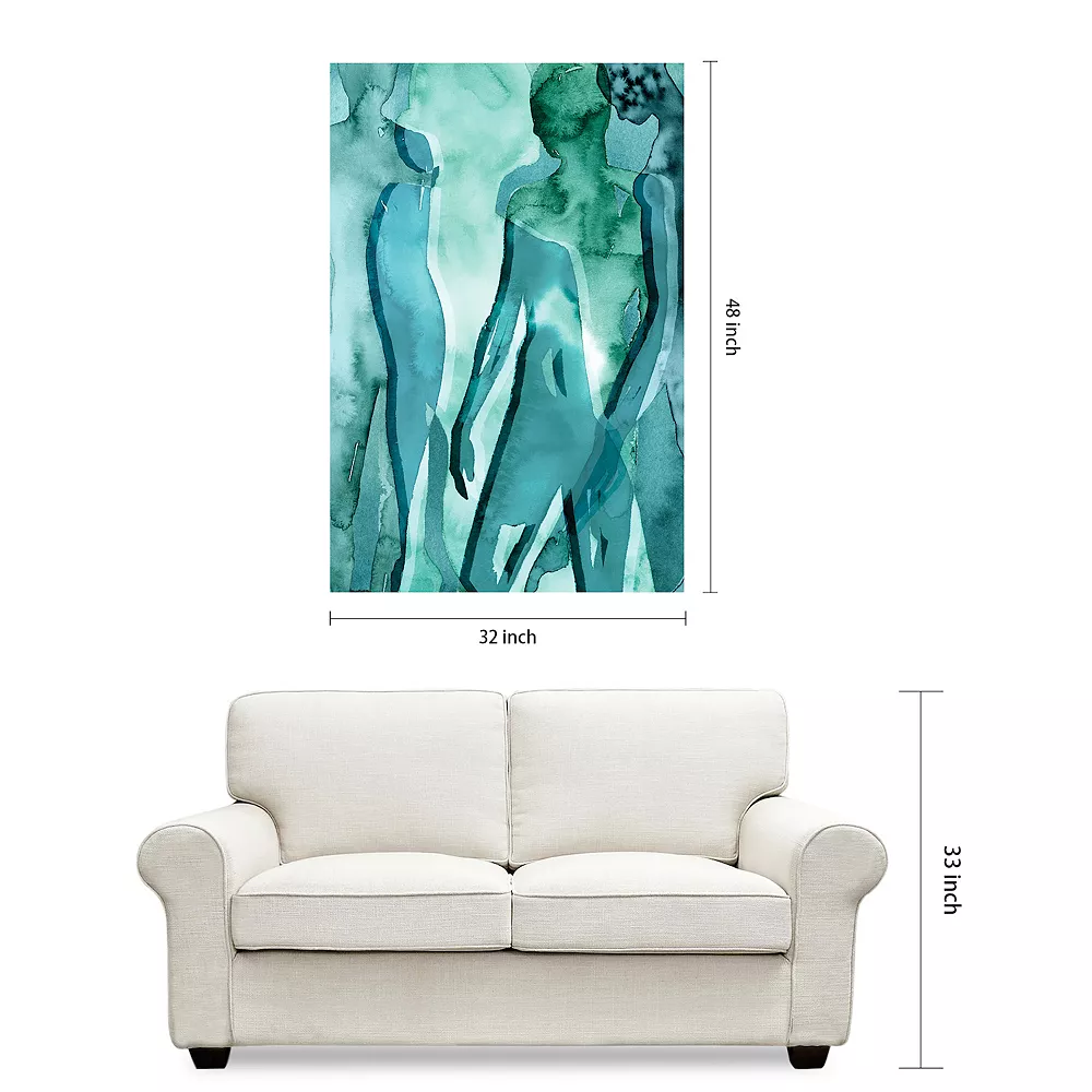 Empire Art Direct Water Women II Glass Wall Art - Image 6