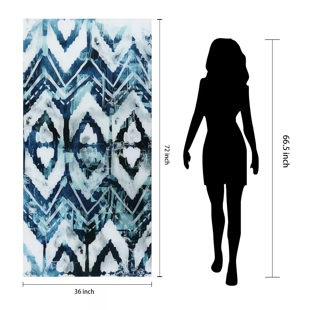 Empire Art Direct Geometric Patterns Glass Wall Art - Image 4