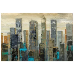 Empire Art Direct Urban Lights I Glass Wall Art