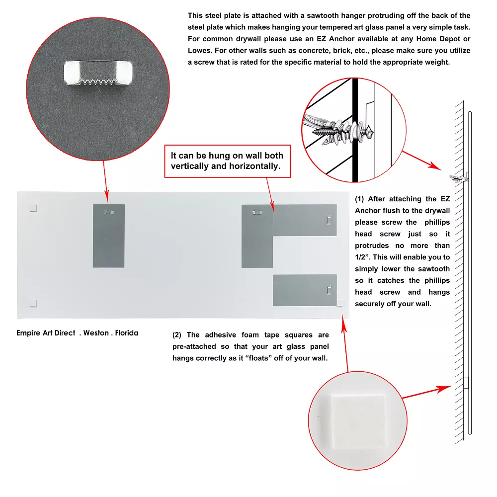 Empire Art Direct Rumba Abstract 3 Glass Wall Art - Image 3