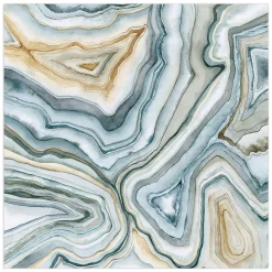 Empire Art Direct Agate Abstract II Frameless Free Floating Tempered Art Glass Wall Art