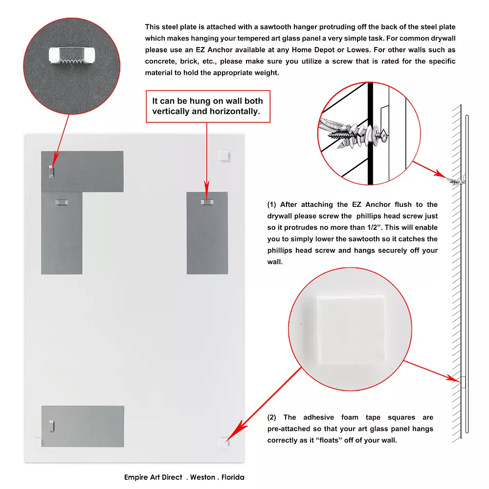 Empire Art Direct Castle Court Glass Wall Art - Image 4