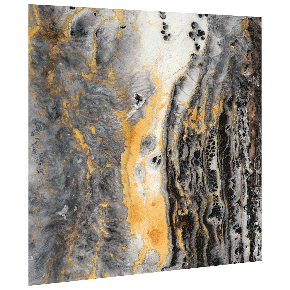 Empire Art Direct Bands Of Gold Finish Glass Wall Art - Image 2