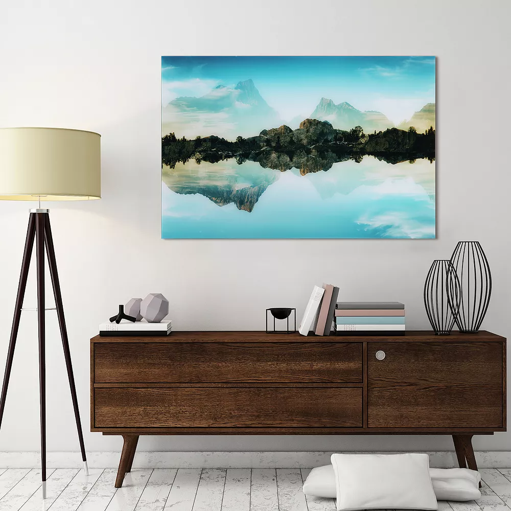 Empire Art Direct Quiet Waters Glass Wall Art - Image 2