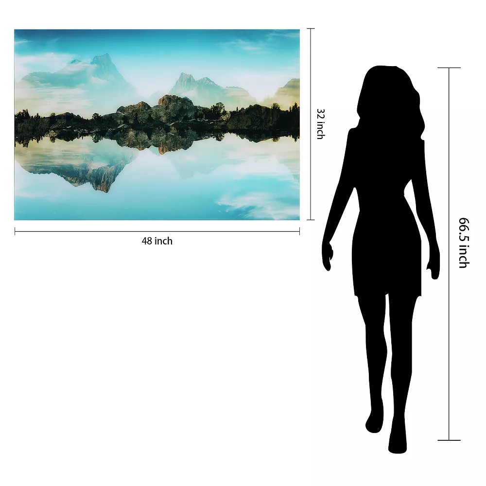 Empire Art Direct Quiet Waters Glass Wall Art - Image 5