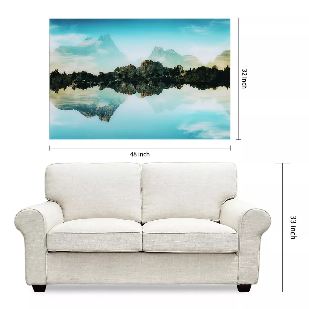 Empire Art Direct Quiet Waters Glass Wall Art - Image 6