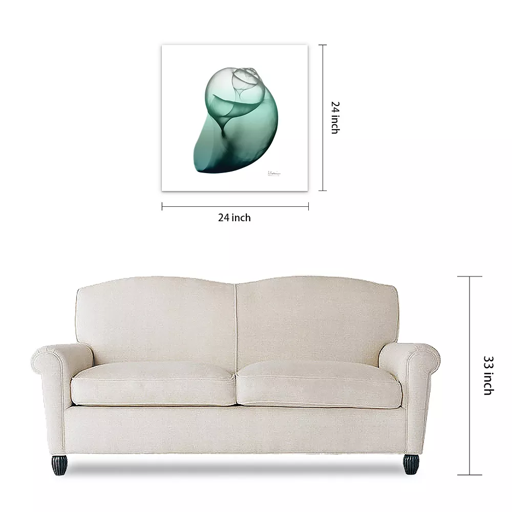 Empire Art Direct Shimmering Snail I Glass Wall Art - Image 5