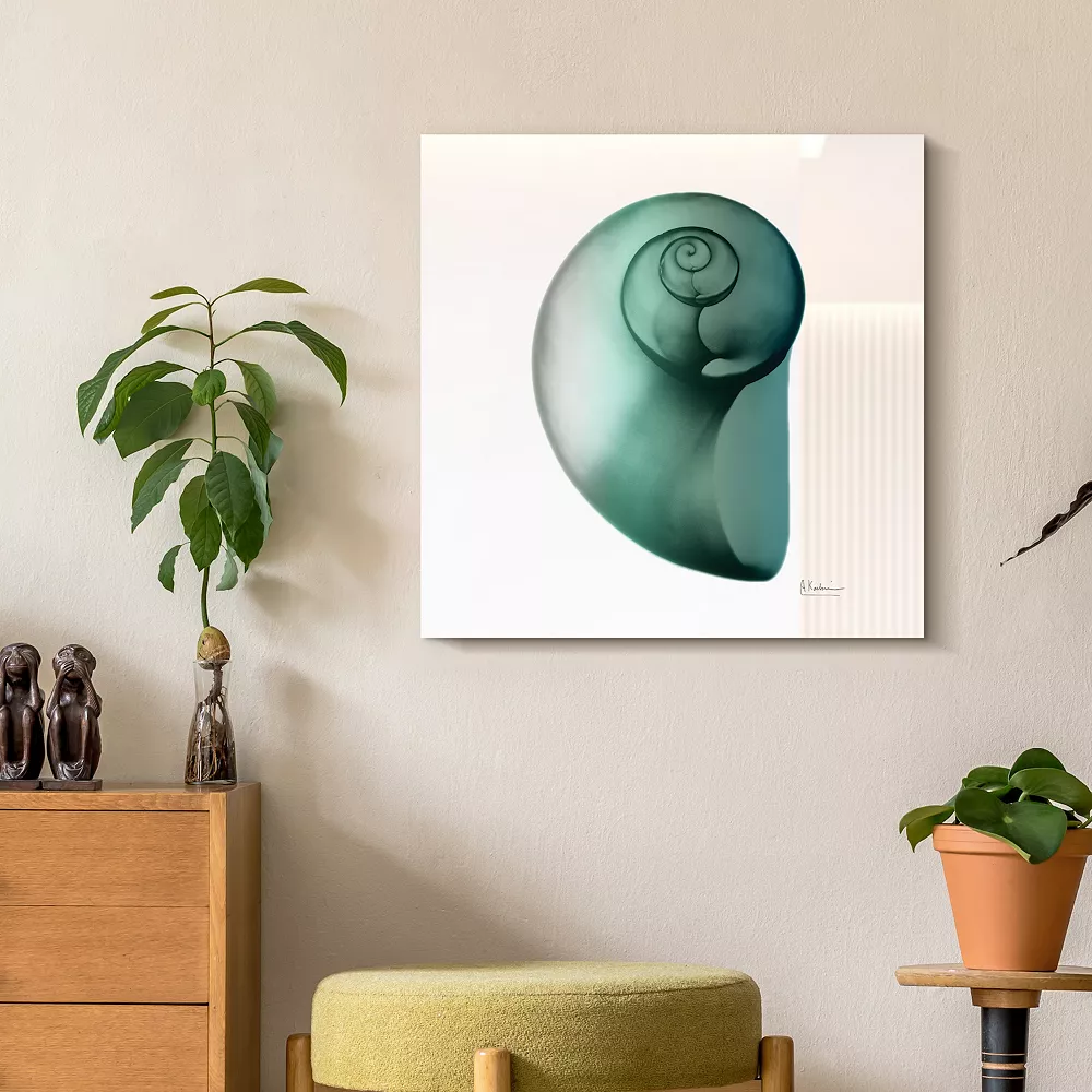 Empire Art Direct Shimmering Snail II Glass Wall Art - Image 2