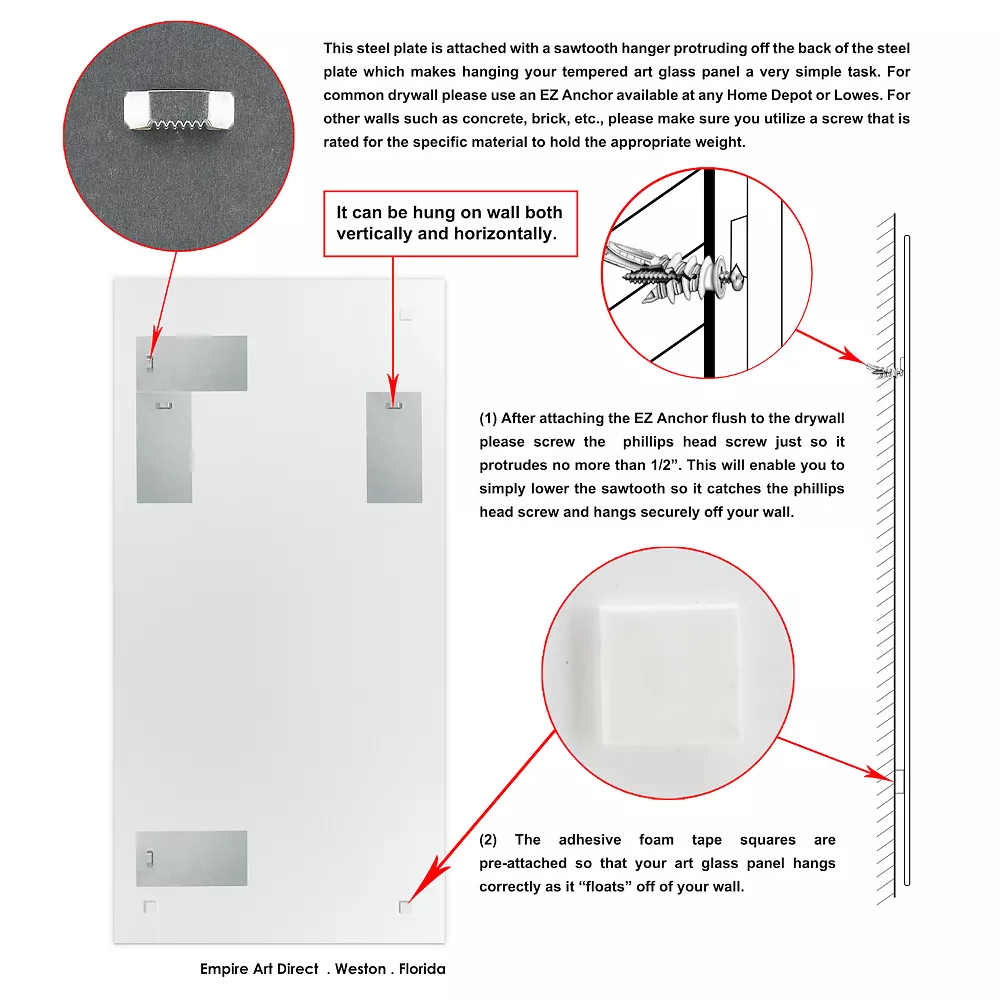 Empire Art Direct Interplay Abstract II Glass Wall Art - Image 4
