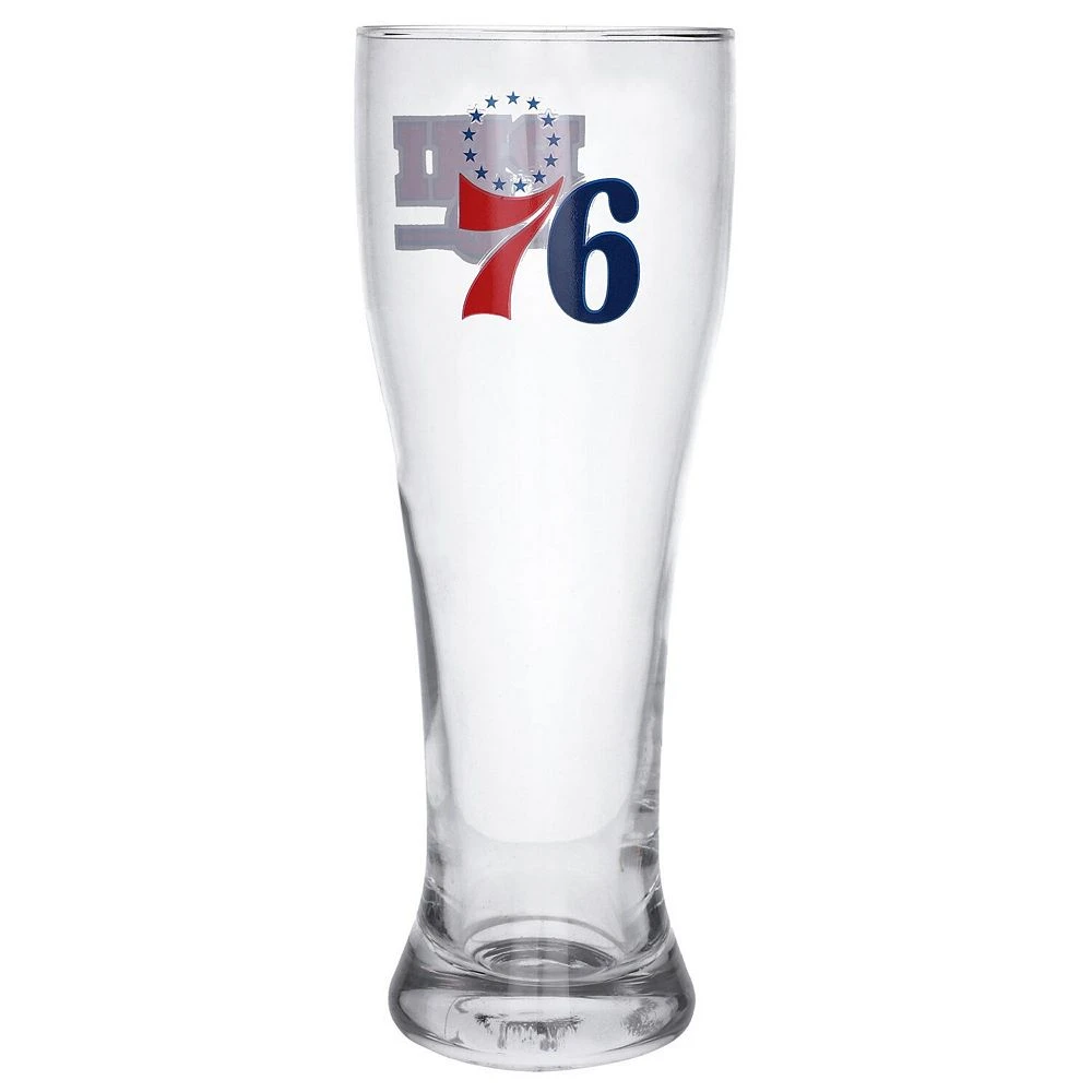 Philadelphia 76ers Letterman Logo 16oz. Pilsner Glass - Image 2