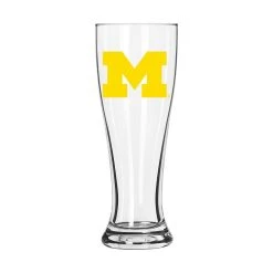 Unbranded Michigan Wolverines Letterman Logo 16oz. Pilsner Glass
