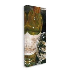 Stupell Home Decor White Wine Bottle & Glass Wall Art