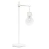 All The Rages Lalia Home White Matte 1 Light Beacon Table Lamp With Clear Glass Shade