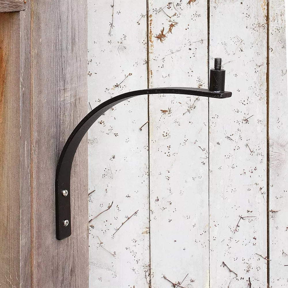 Achla Designs 12 Inch Wall Mount Crackle Glass Bowl & Birdbath, Mandarin Orange - Image 3