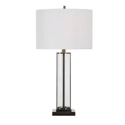 Unbranded Glass Cylinder Table Lamp