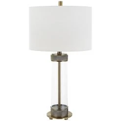 Unbranded Glass Cylinder Table Lamp