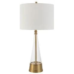 Unbranded Cone-Shaped Glass Table Lamp