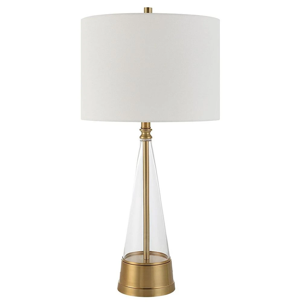 Unbranded Cone-Shaped Glass Table Lamp