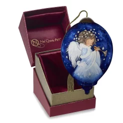 Precious Moments Angel Glass Christmas Ornament