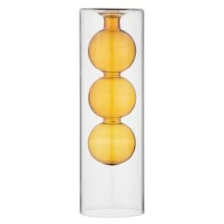 Sonoma Goods For Life® Outdoor 8.5''H Yellow Cylinder Glass Propagation Vase