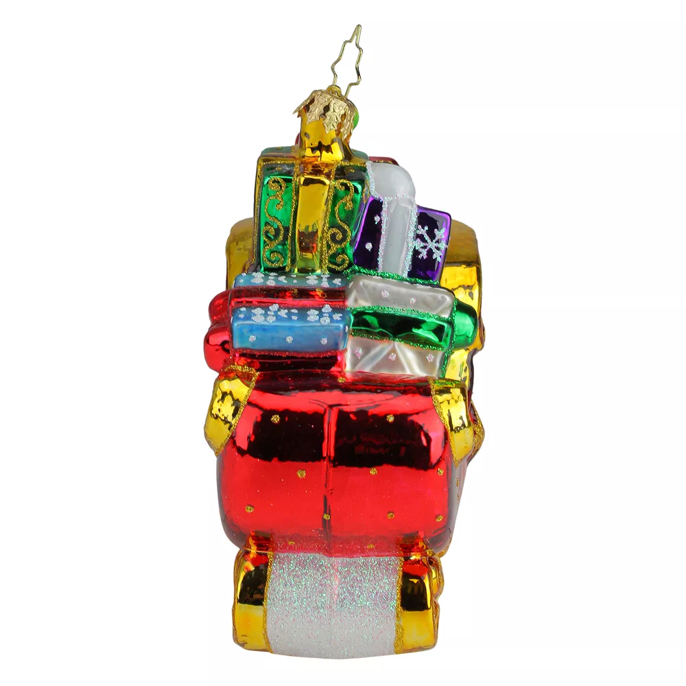 Christopher Radko Sleigh Full Of Delights Glass Christmas Ornament #1019907 - Image 3