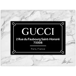 Empire Art Direct "Prestige G" Frameless Free-Floating Tempered Glass Wall Art