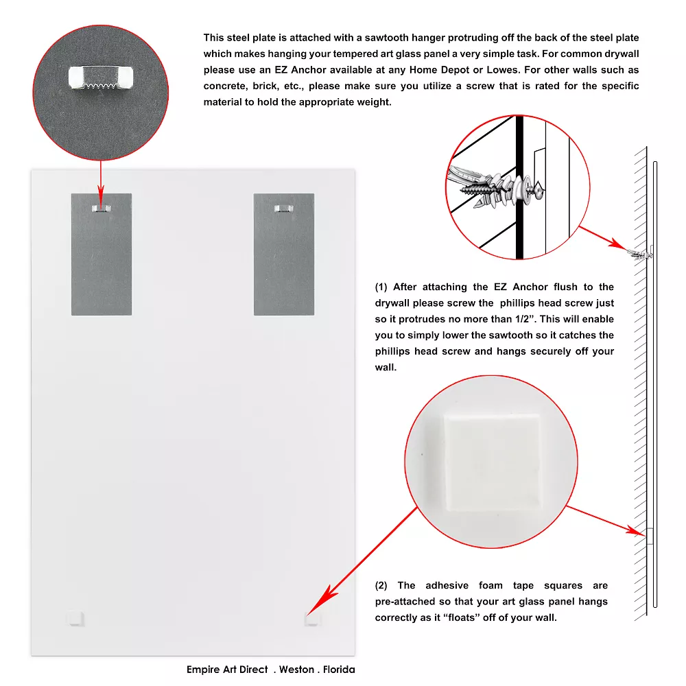 Empire Art Direct "D's Luxury Liquid Therapy" Tempered Glass With Silver Leaf - Image 3