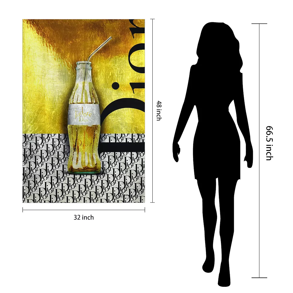 Empire Art Direct "D's Luxury Liquid Therapy" Tempered Glass With Silver Leaf - Image 4