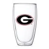 Georgia Bulldogs 15oz. Double Wall Thermo Glass