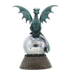F.C Design FC Design 9.75"H LED Teal Dragon On Glass Globe Statue Fantasy Decoration Figurine Home Room Decor