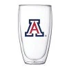 Arizona Wildcats 15oz. Double Wall Thermo Glass