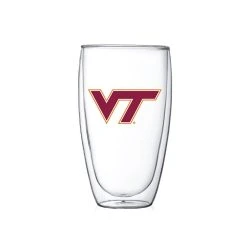 Virginia Tech Hokies 15oz. Double Wall Thermo Glass