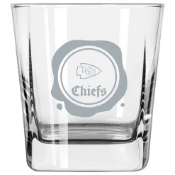 Kansas City Chiefs 14oz. Frost Stamp Old Fashioned Glass