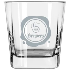 Milwaukee Brewers 14oz. Frost Stamp Old Fashioned Glass